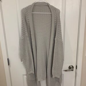 Gray cardigan